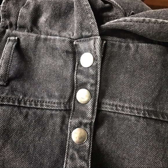 ☑️ ZARA BLACK WASHED DENIM MIDI DRESS! - Picture 8 of 10